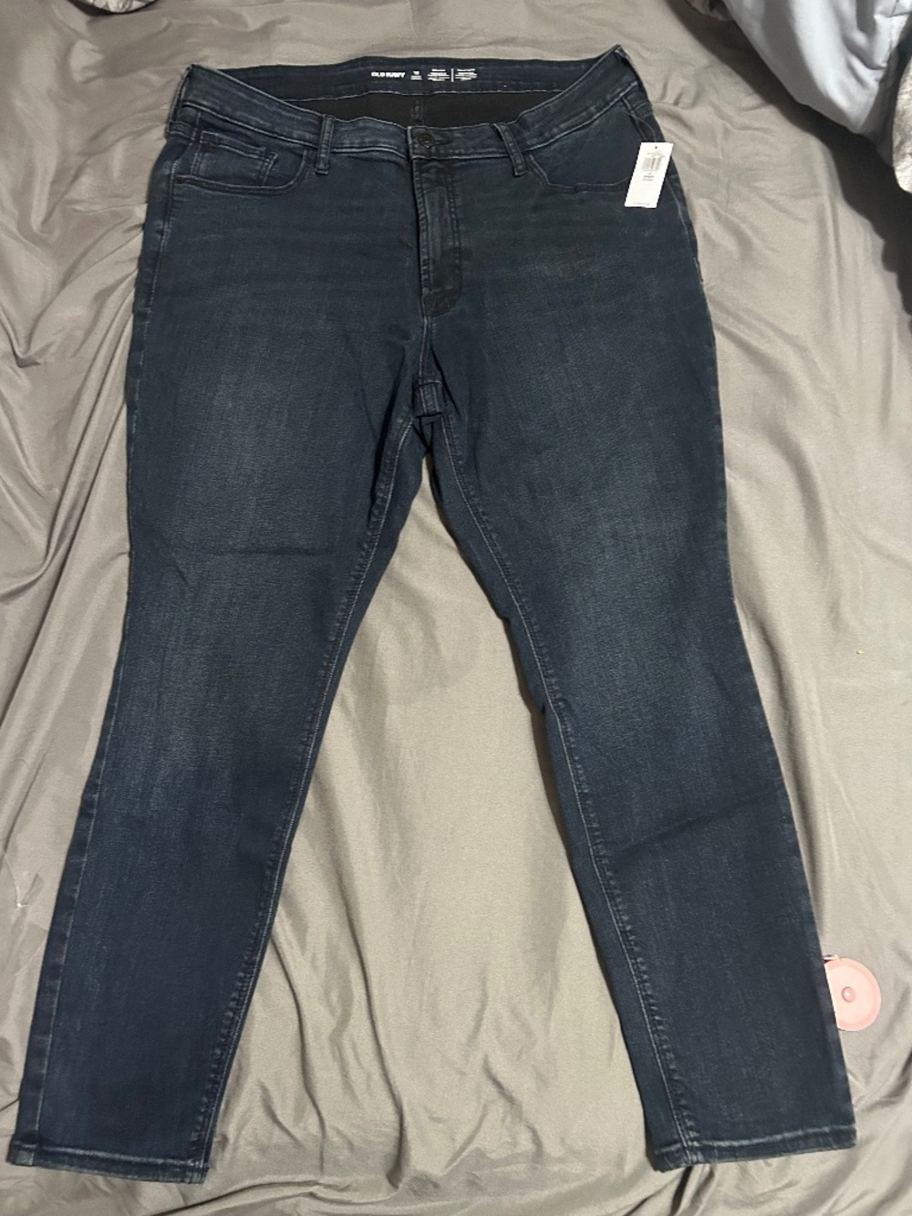 NWT Old Navy High Rise Rockstar Super Skinny Jeans 16 Petite Dark Wash